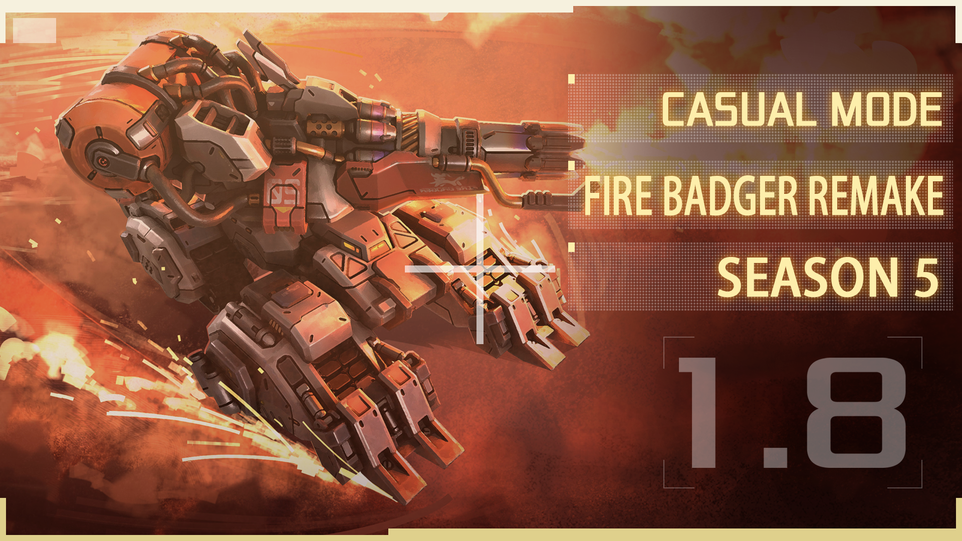 Update 1.8.0: Season 5, Casual Mode And Fire Badger Remake