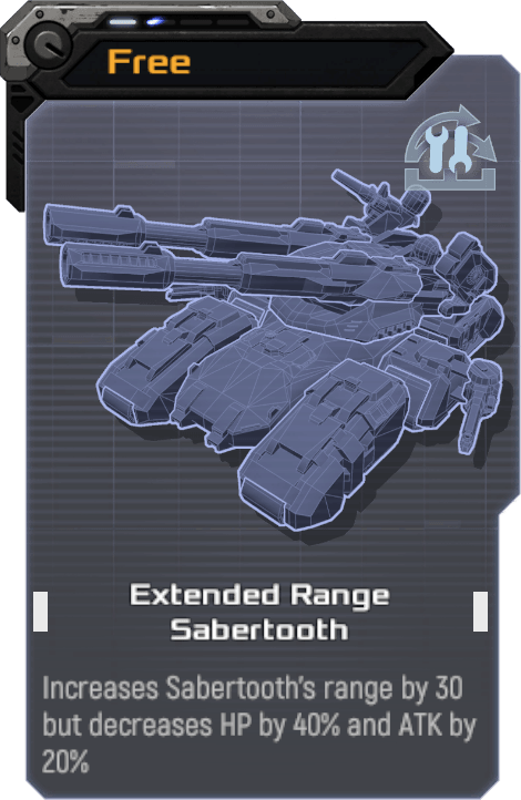 Extended Range Sabertooth
