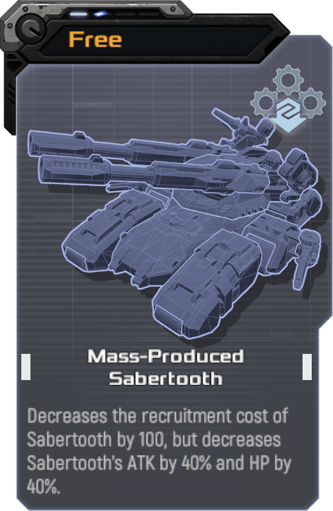 Mass-Produced Sabertooth